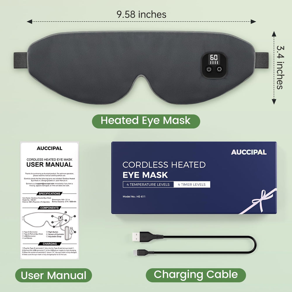 Auccipal eye mask supports yoga meditation and winding down