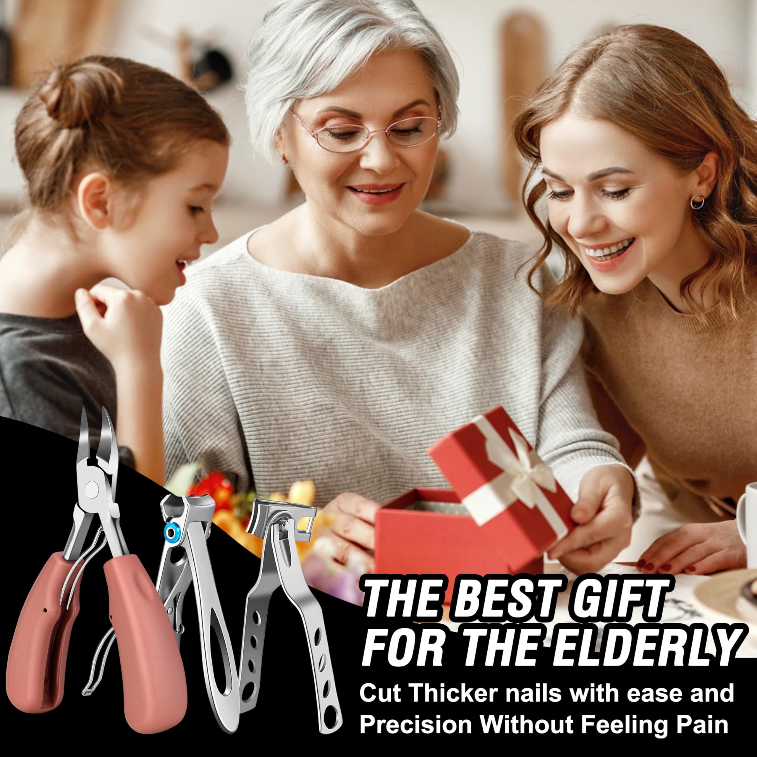 Aucurwen 7-piece nail care set includes essential home pedicure tools