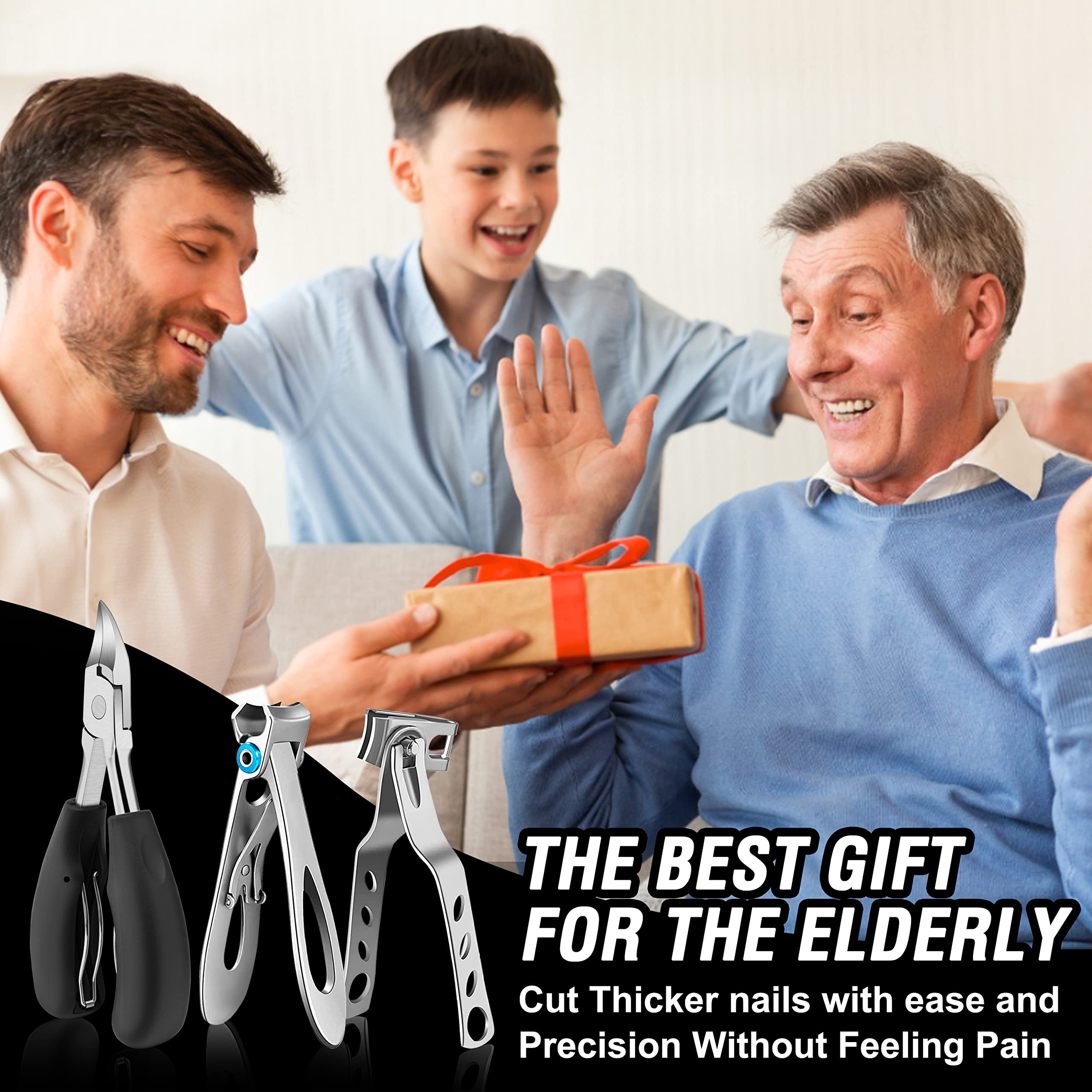 Aucurwen 7-piece nail-clippers set helps complete at-home nail care.
