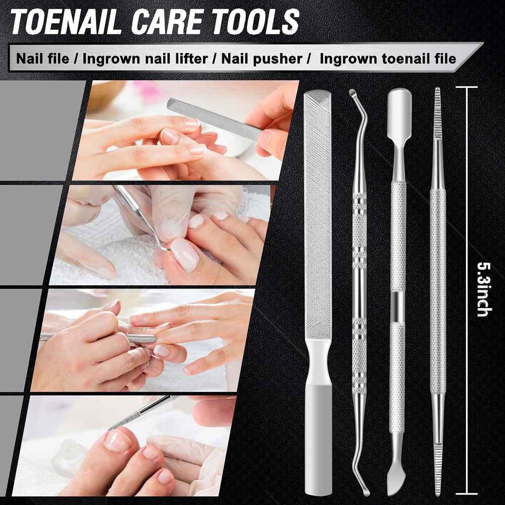 Aucurwen ingrown nail file included for smoother edging