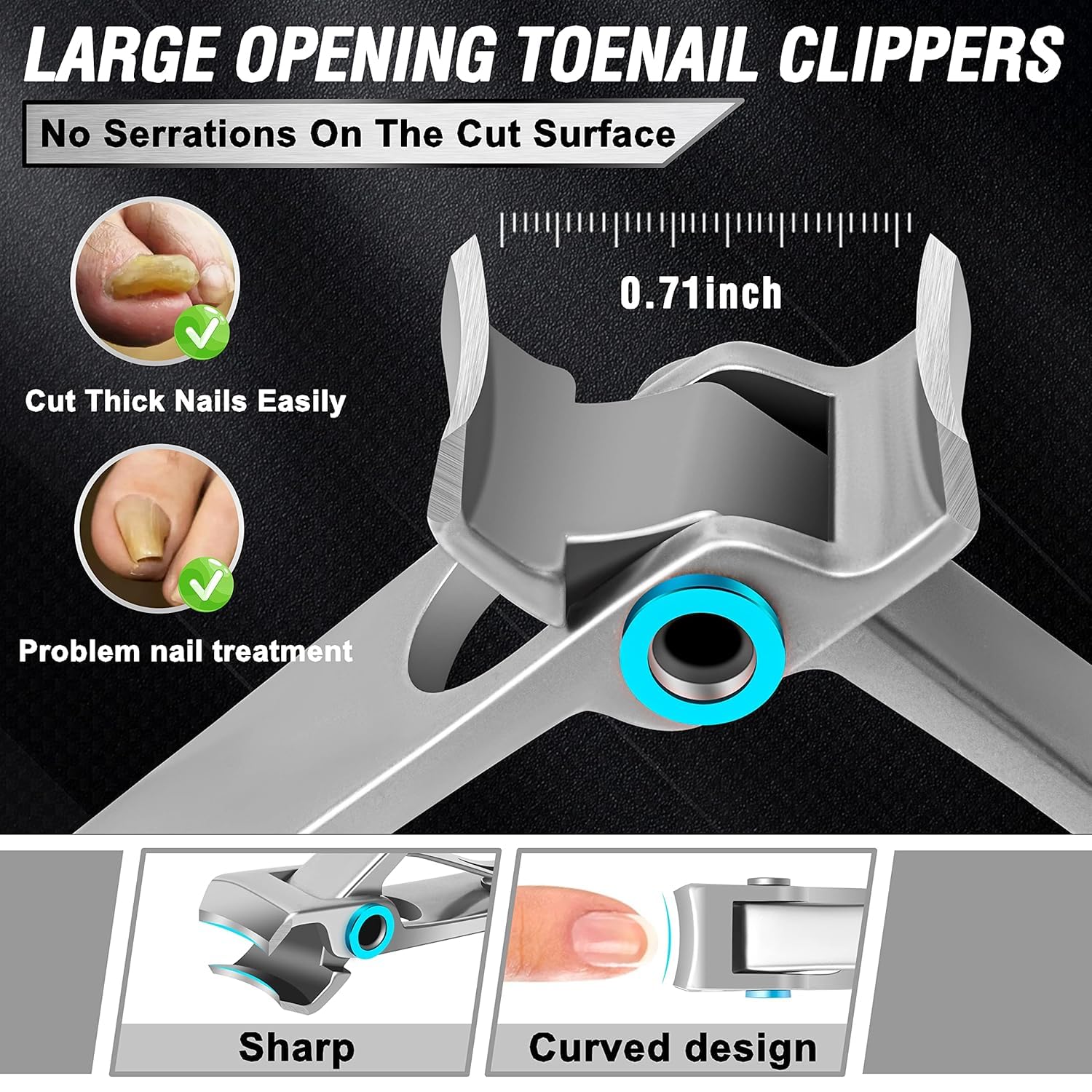 Aucurwen ingrown toenail tool helps target stubborn edges safely.