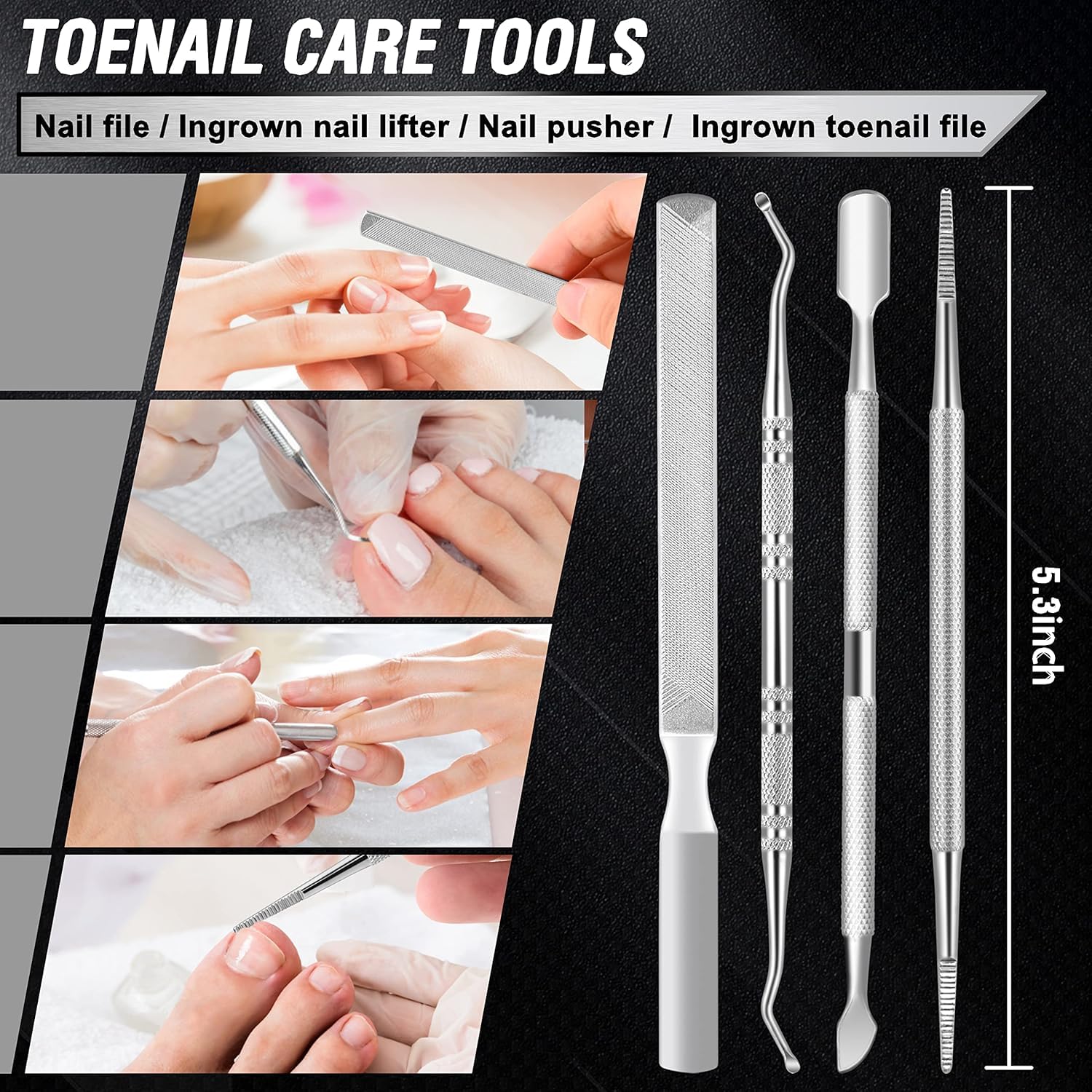 Aucurwen non-slip ergonomic handle provides comfortable grip during trimming.