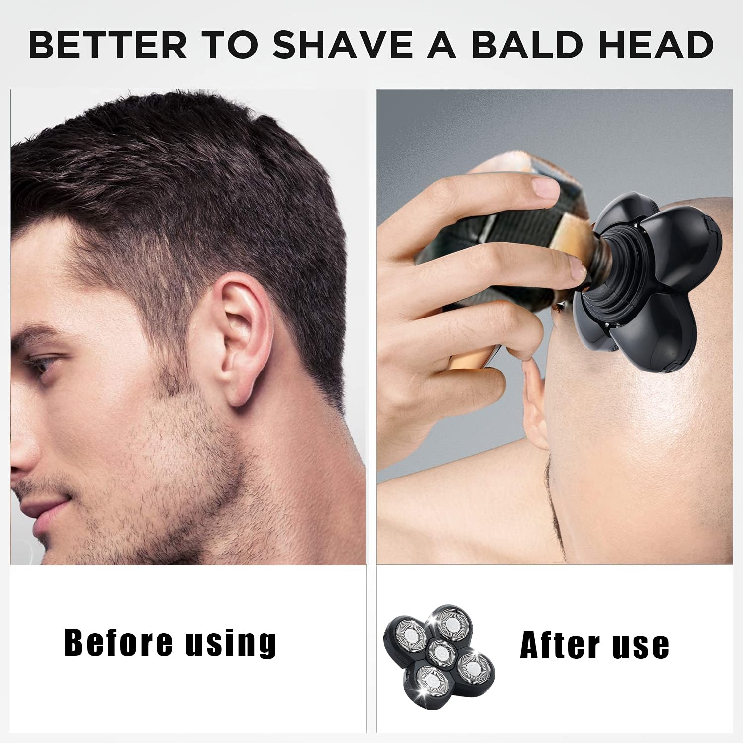 Audoc replacement head highlights skin-friendly, protective design.
