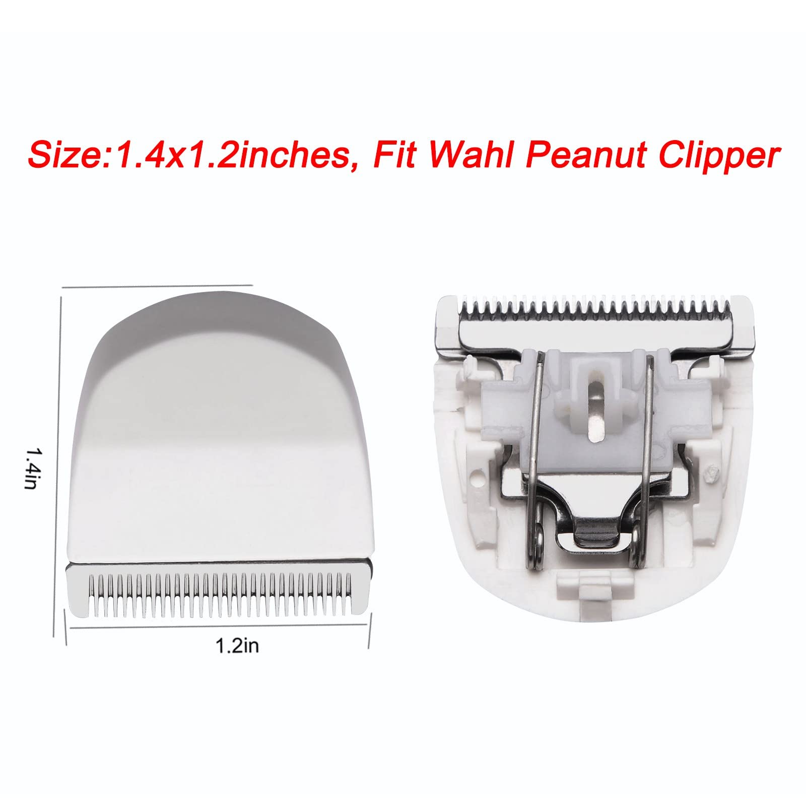 Audoc replacement blades close-up highlighting clean, even cut capability for peanut clippers.
