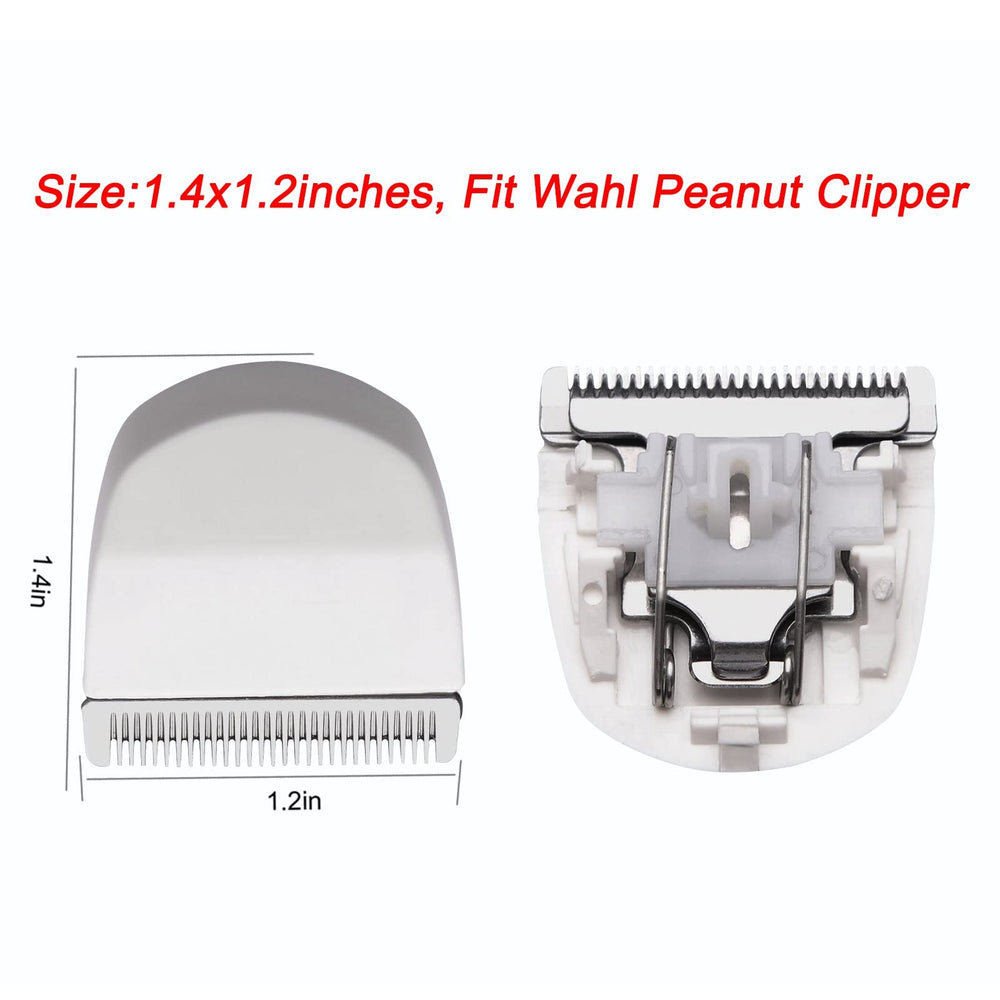 Audoc replacement blades close-up highlighting clean, even cut capability for peanut clippers.