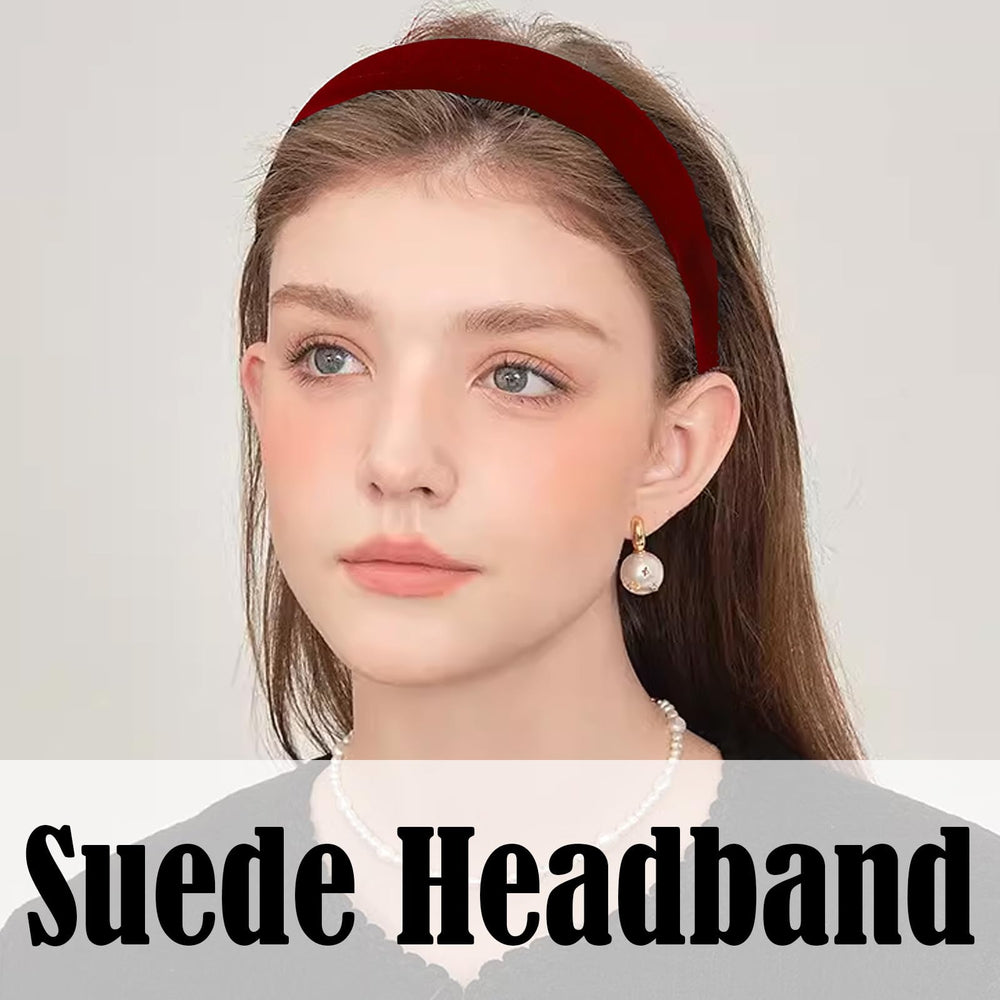 AUDTOPE accesorios para cabello diademas roja terciopelo fijación cómoda