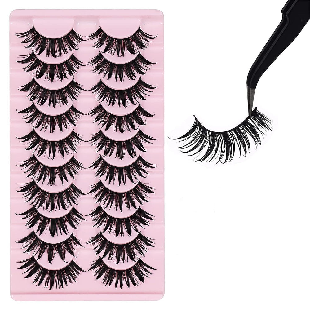 AUGENLI lashes 16mm spiky design for anime-inspired eye accents
