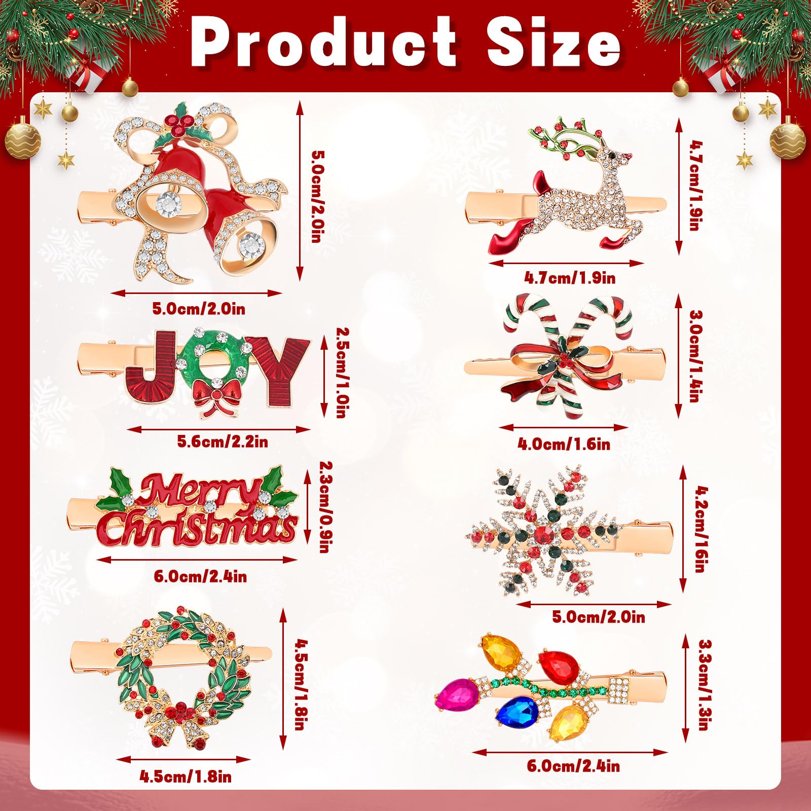 AUGSUN sparkling snowflake hairclip adds seasonal glamour