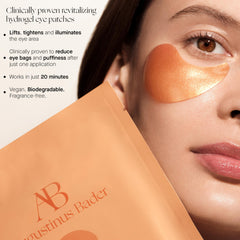 Augustinus Bader Eye Patches Single hydrogel texture close-up shows smooth surface.