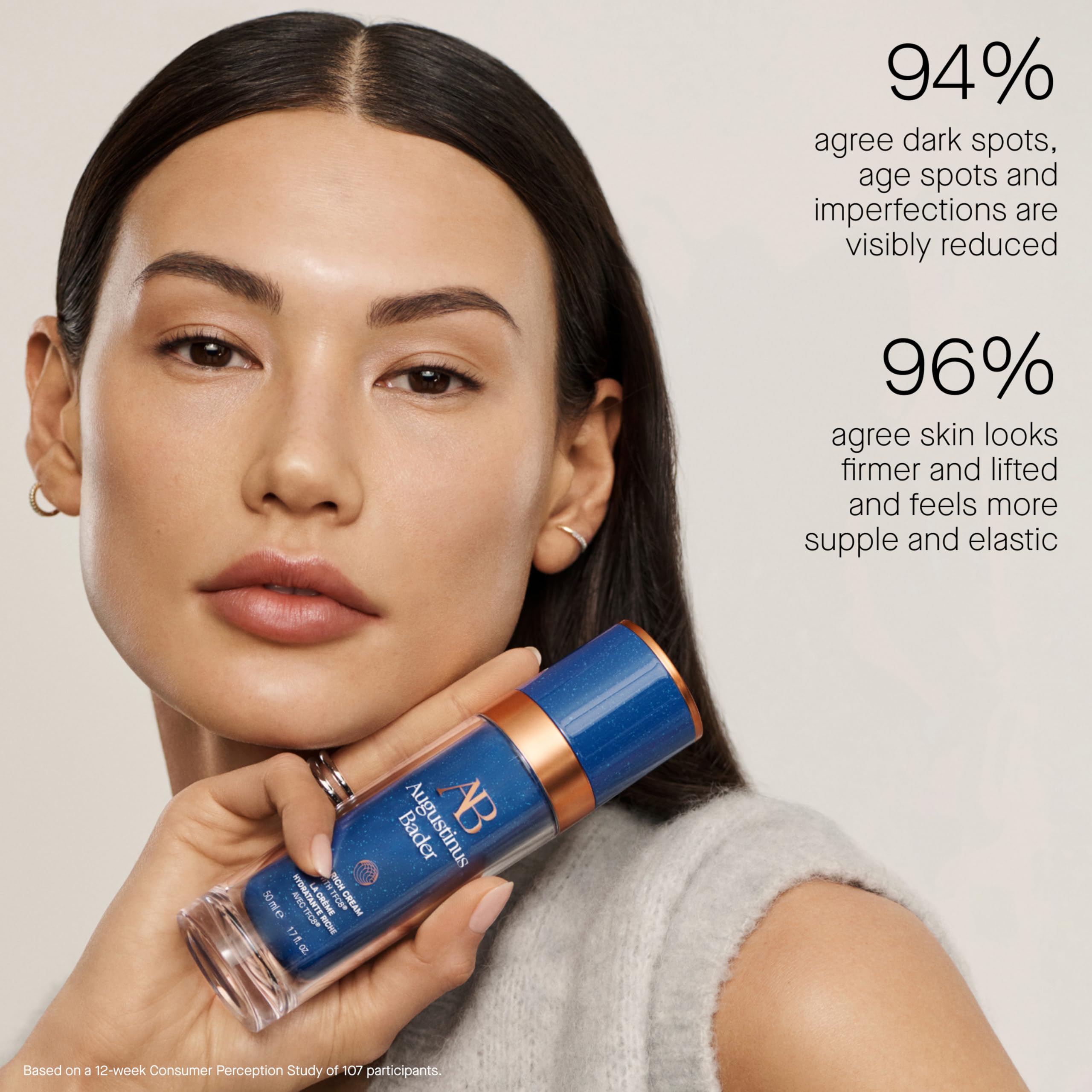 Augustinus Bader The Rich Cream night routine image implies barrier-supporting hydration.
