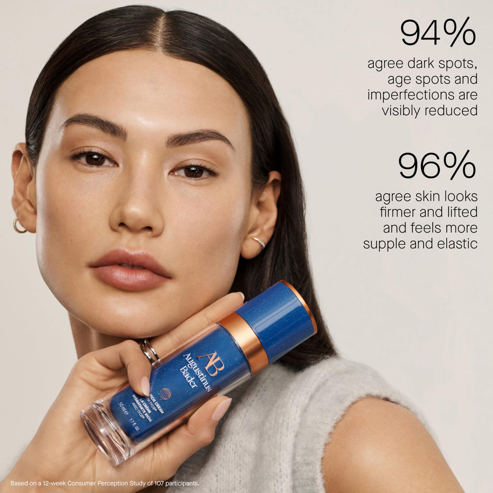 Augustinus Bader The Rich Cream night routine image implies barrier-supporting hydration.