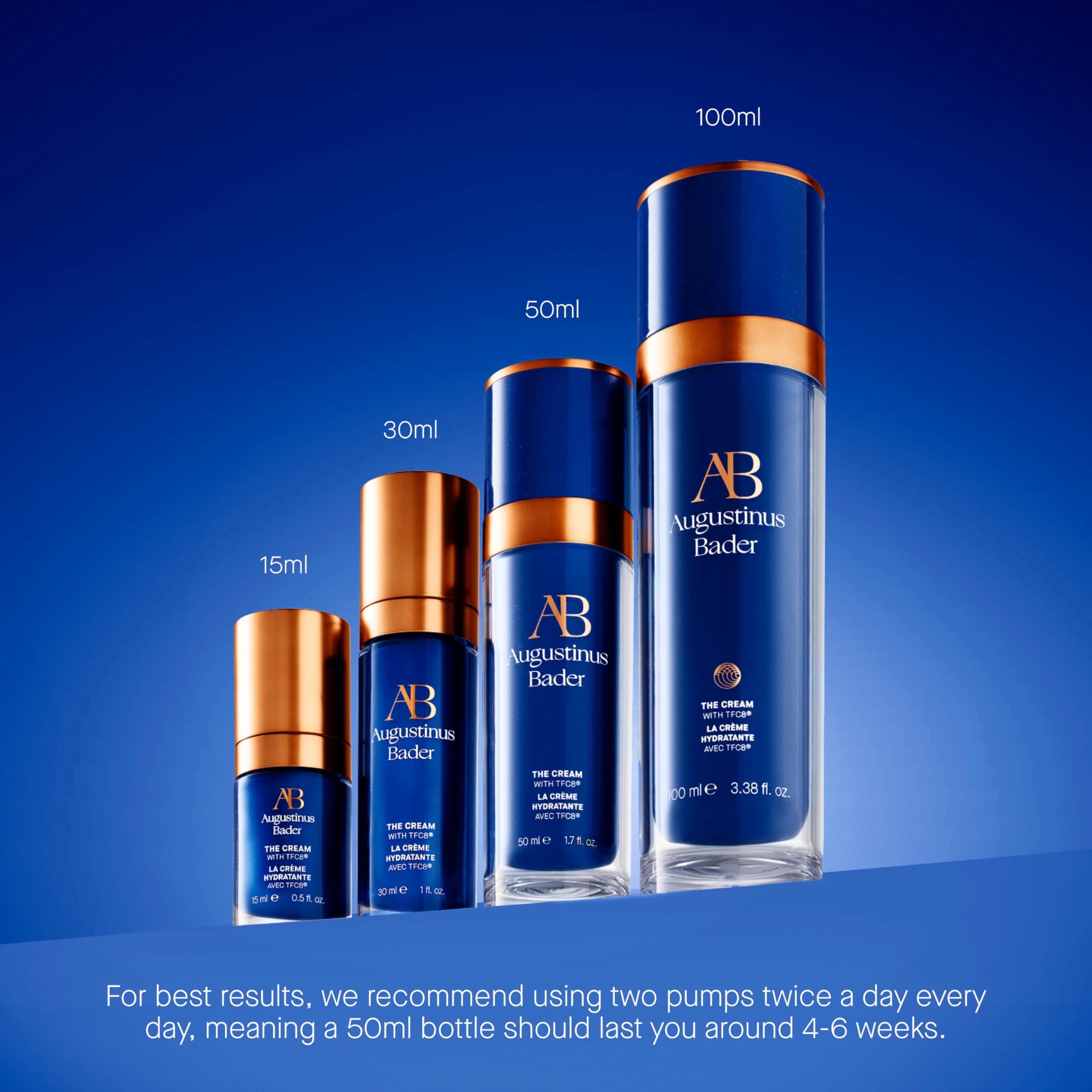 Augustinus Bader The Rich Cream with spoonful shows generous moisture for daily use.
