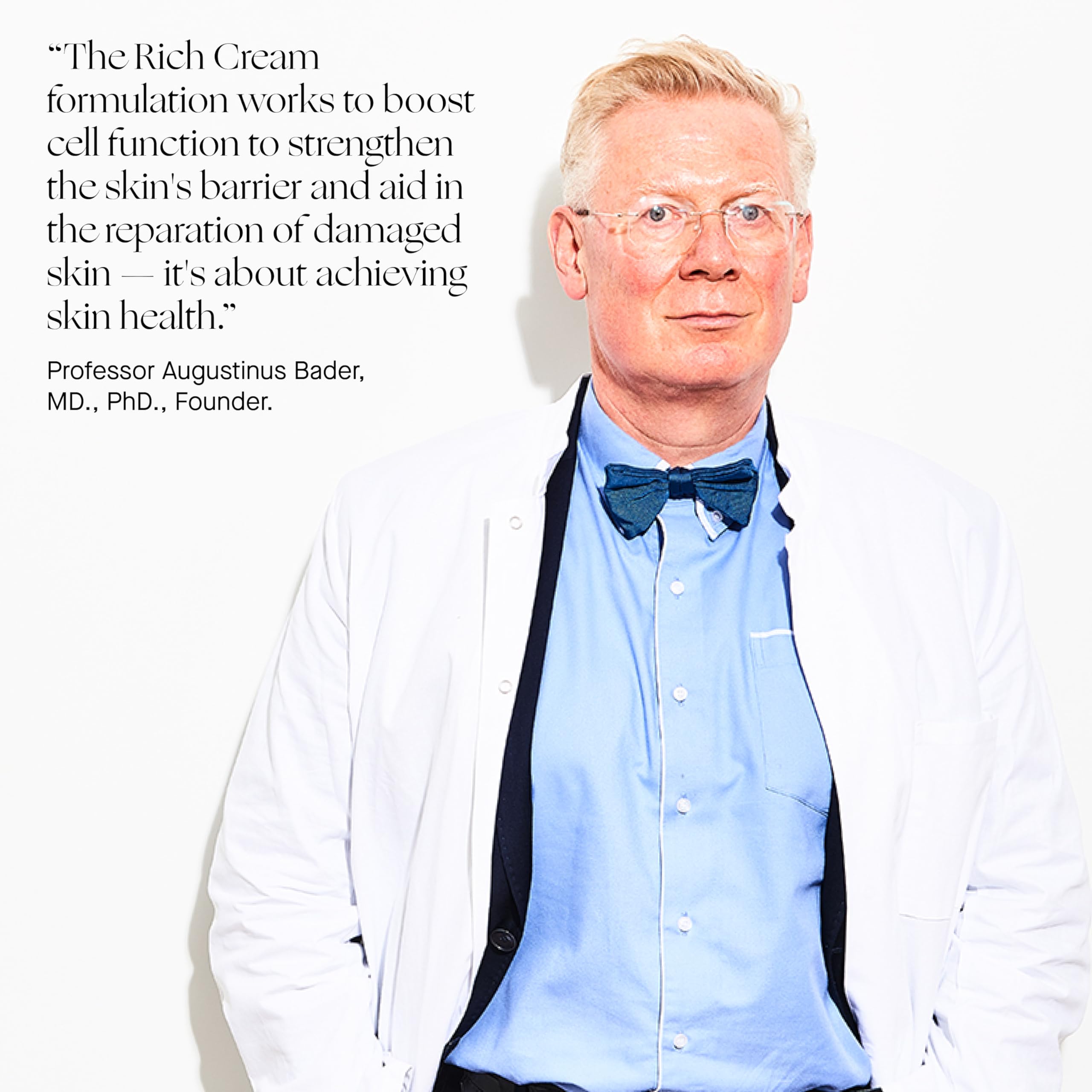 Augustinus Bader The Rich Cream swirl on cheek hints at instant plumpness and glow.