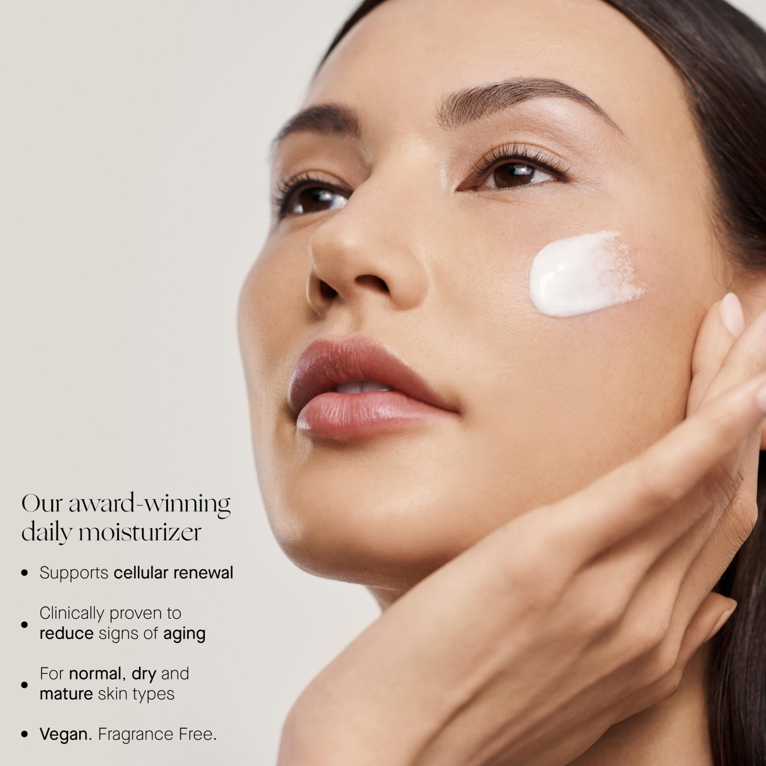 Augustinus Bader The Rich Cream texture closeup shows velvety nourishment for dry skin.