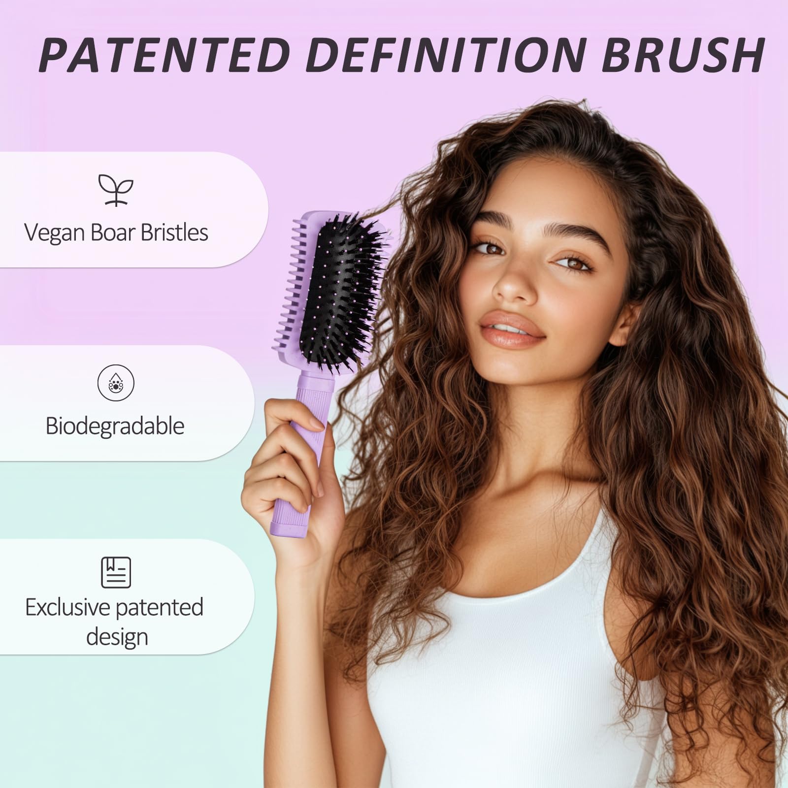 Auhrjomra curly hair brush 2-pack on-the-go compact design for travel-ready curls