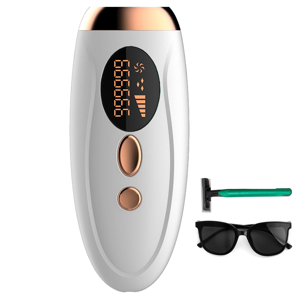 AUITRONCARE IPL device front view for convenient at-home hair removal