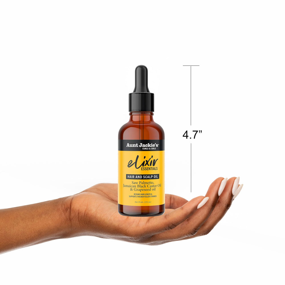 Aunt Jackie's Elixir Essentials: aroma herbal revitalizante durante la aplicación