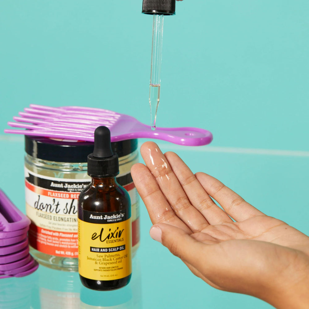 Aunt Jackie's Elixir Essentials: palmetto para densidad capilar