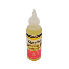 Aunt Jackie's Frizz Rebel application on dry hair for moisture and shine.