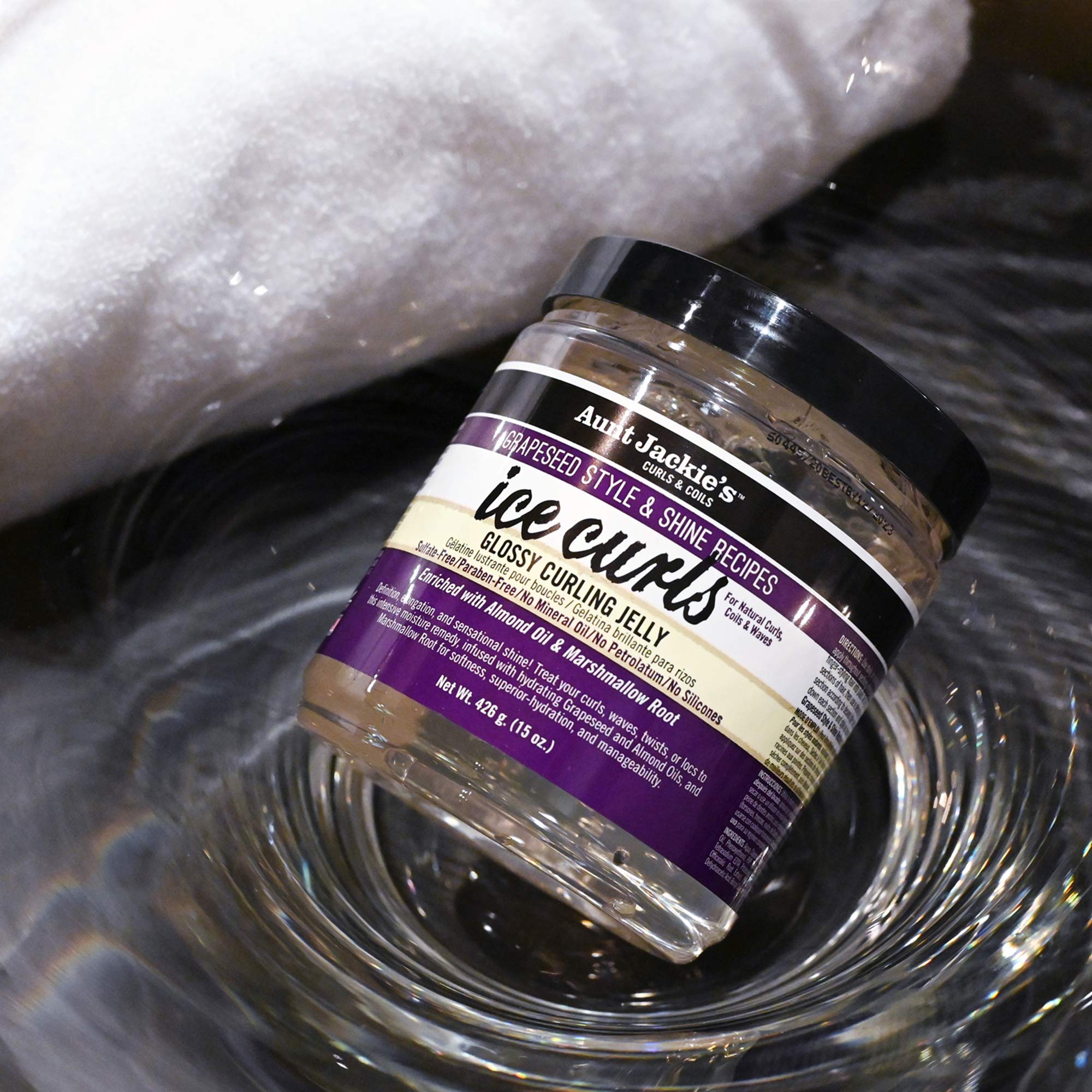 Aunt Jackie's Ice Curls gel brillante que reduce encrespamiento