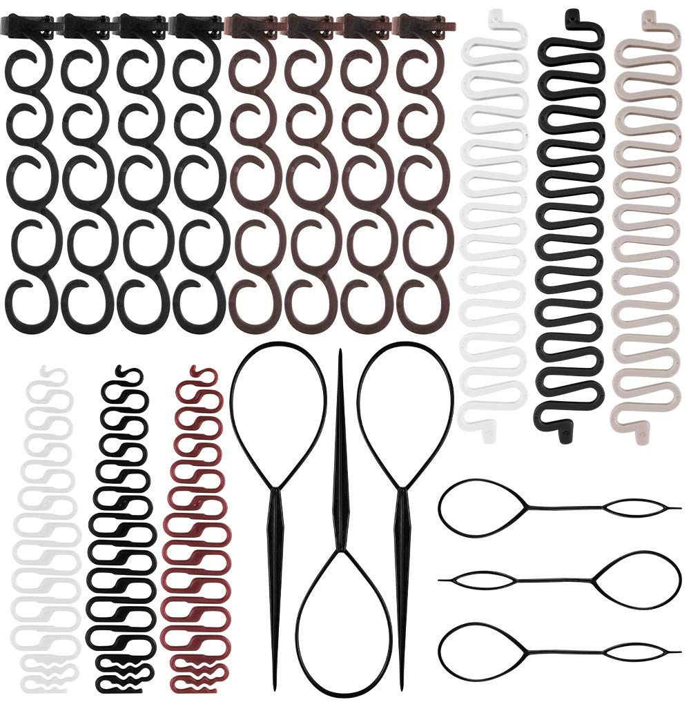 Augoog ponytail braiding tool set for quick, stylish updos and easy DIY styling