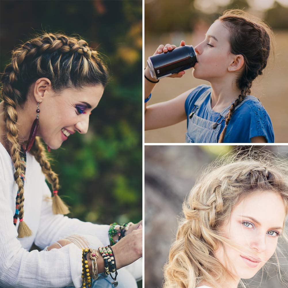 Augoog travel-friendly braiding tools compact for on-the-go styling