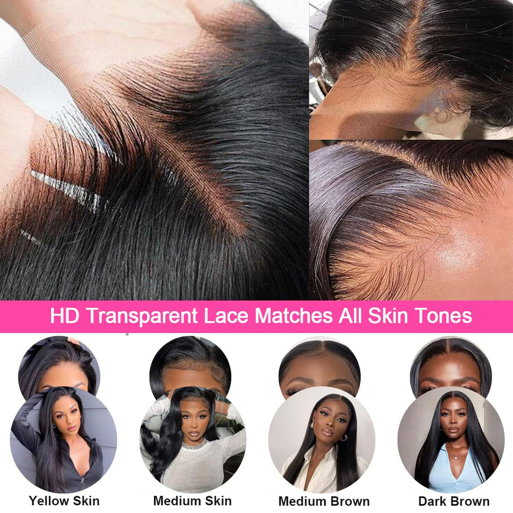 AUOU Brazilian virgin hair wig displaying soft, natural texture