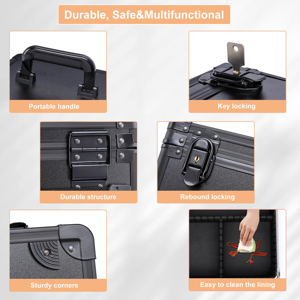 Aupauter hard-shell case with reinforced corners guarding contents during travel