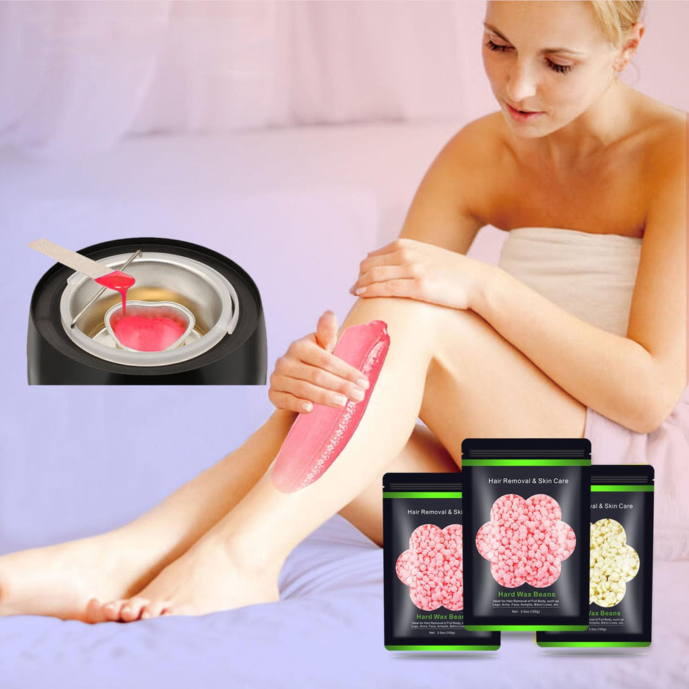 Auperwel Brazilian wax application image highlights versatile use at home