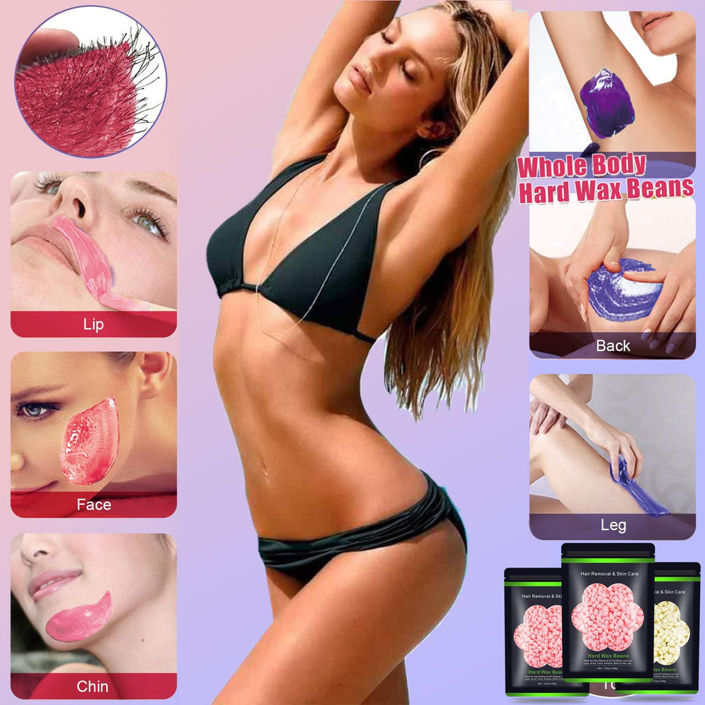 Auperwel legs bikini wax setup shows full-body care in one kit