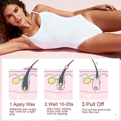 Auperwel wax beads rose texture melts evenly for gentle hair removal
