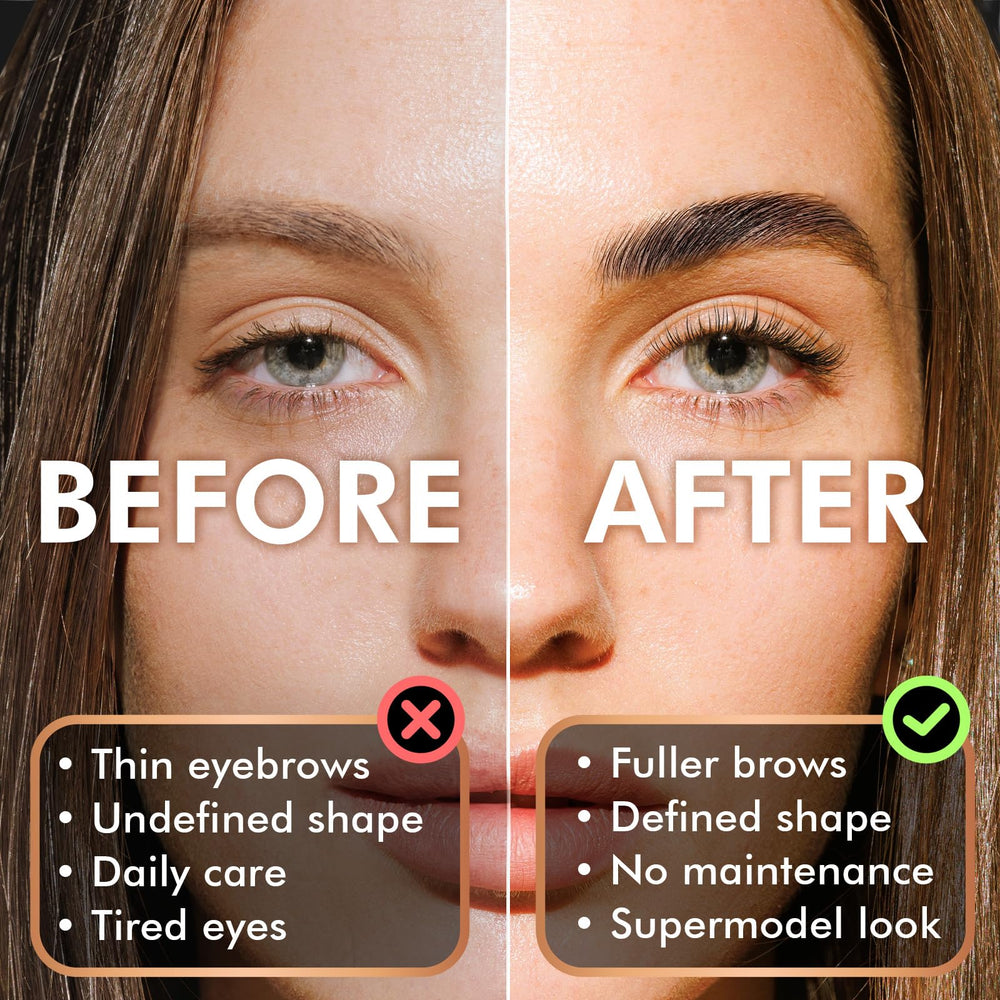 AURAE eyebrow lamination kit with included lotions and tools for easy home use.
