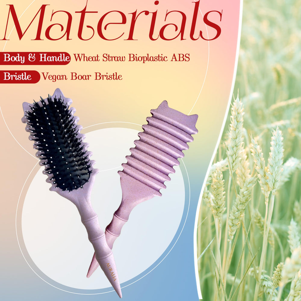 AURALIA curl defining brush ball-tipped bristles for gentle detangling