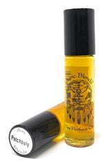 Auric Blends Patchouly roll-on bottle—long-lasting fragrance for daily wear and on-the-go use.