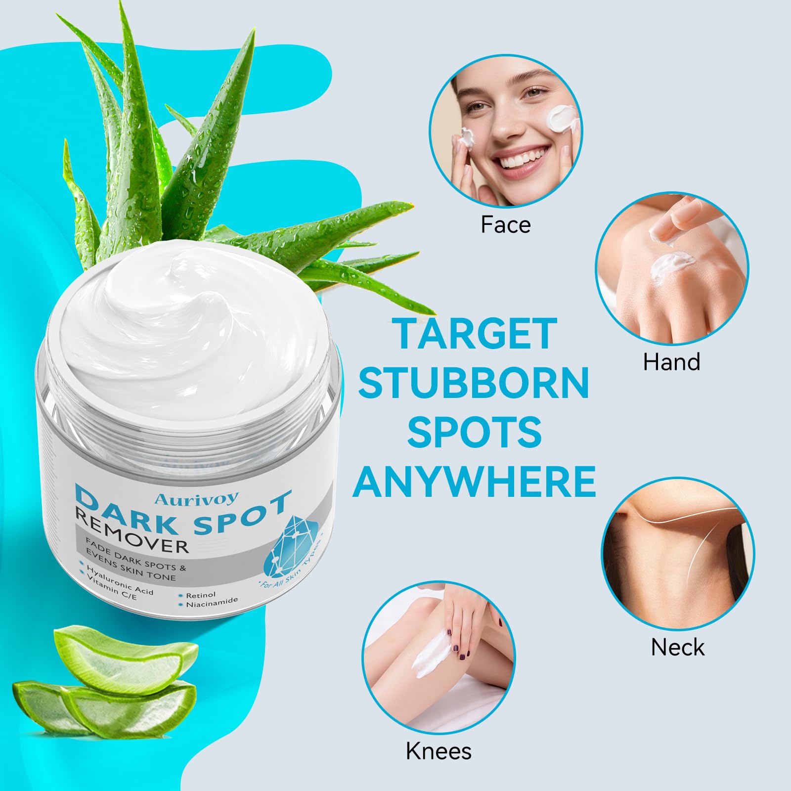 Aurivoy dark spot serum application demonstrates quick-absorb routine