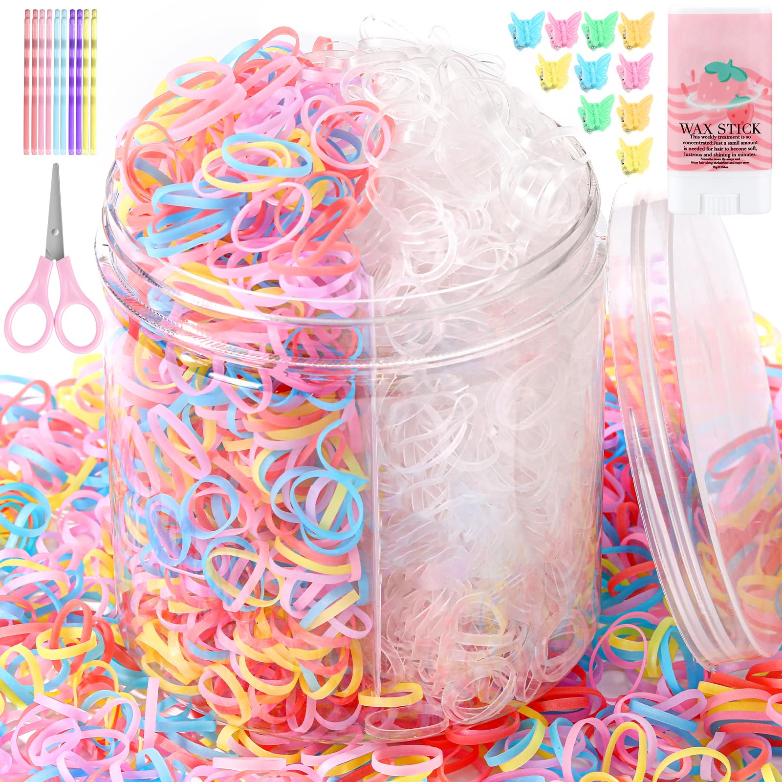 Auroray clear hair bands provide a gentle everyday hold