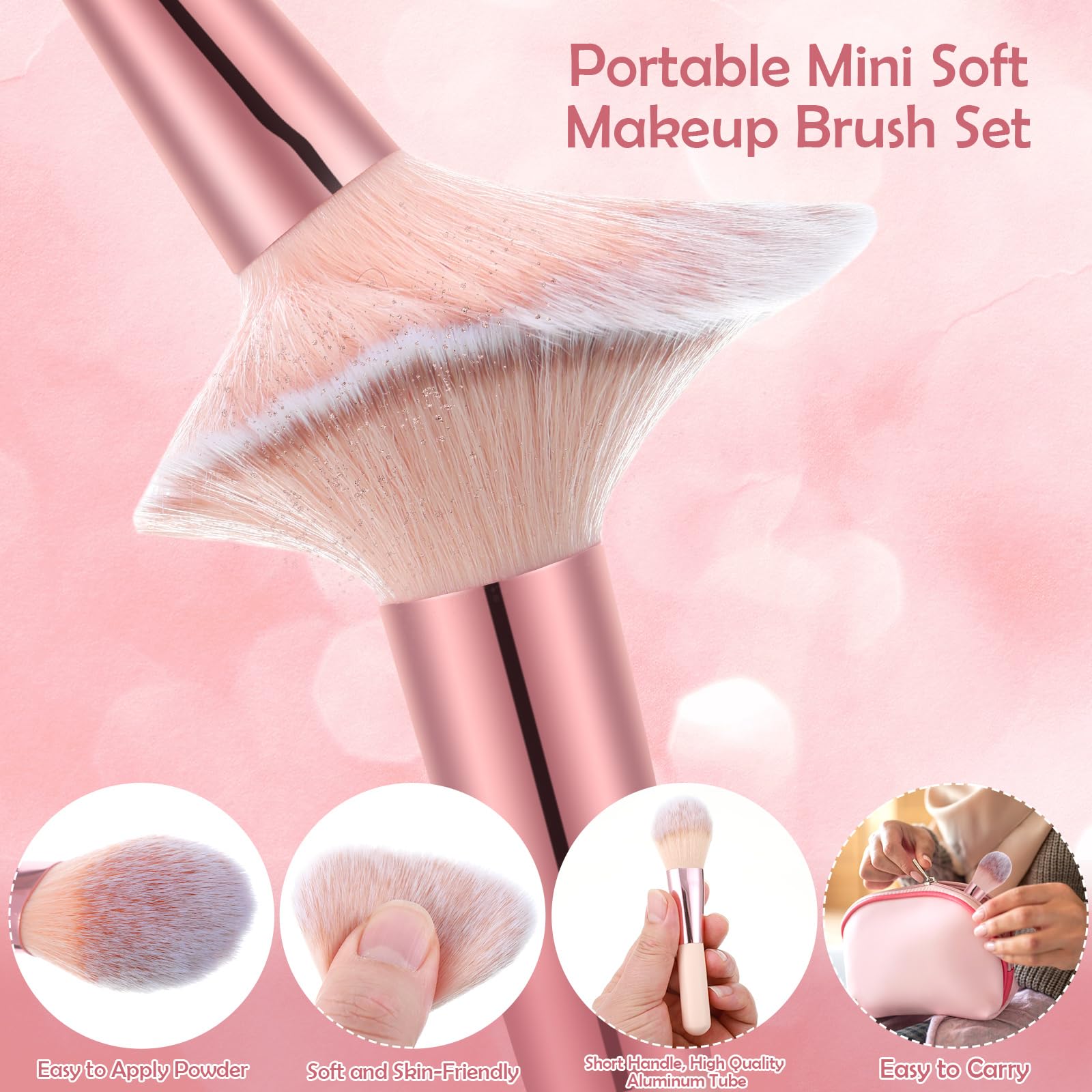 auroray concealer and eye shadow brushes for seamless coverage and definition