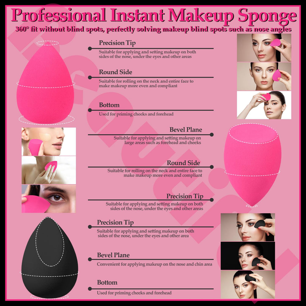 Auroray memory foam makeup sponges soft and latex-free