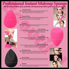 Auroray memory foam makeup sponges soft and latex-free