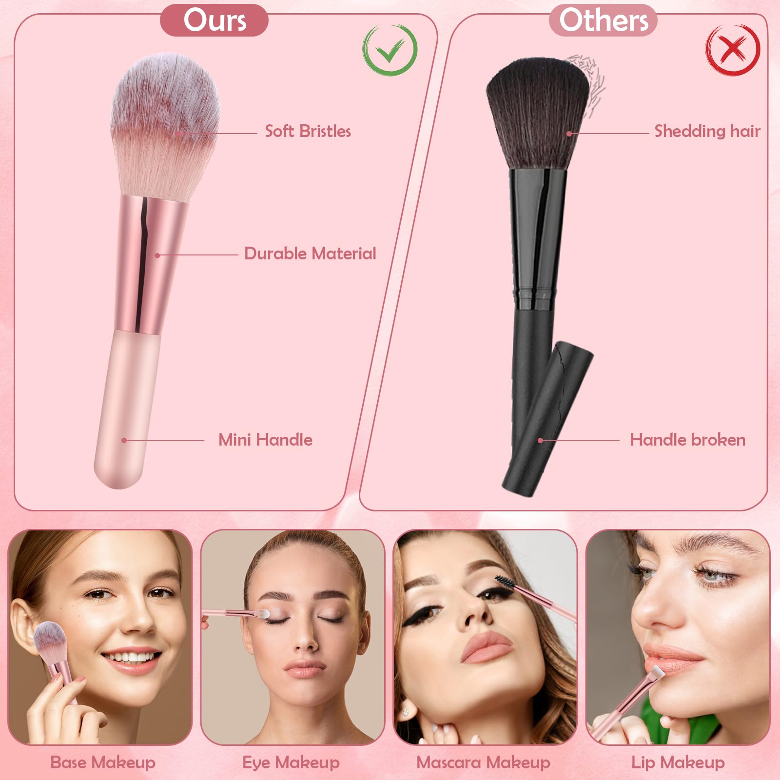 auroray mini beauty sponge set ideal for precise blending and quick fixes