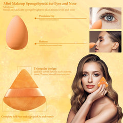 Auroray pink powder puffs ideal for setting powder and touch ups.