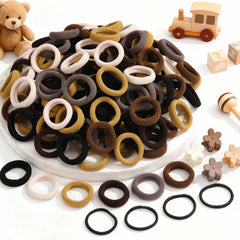 Auroray cotton hair ties pack prevents snags and slipping for smooth updos.