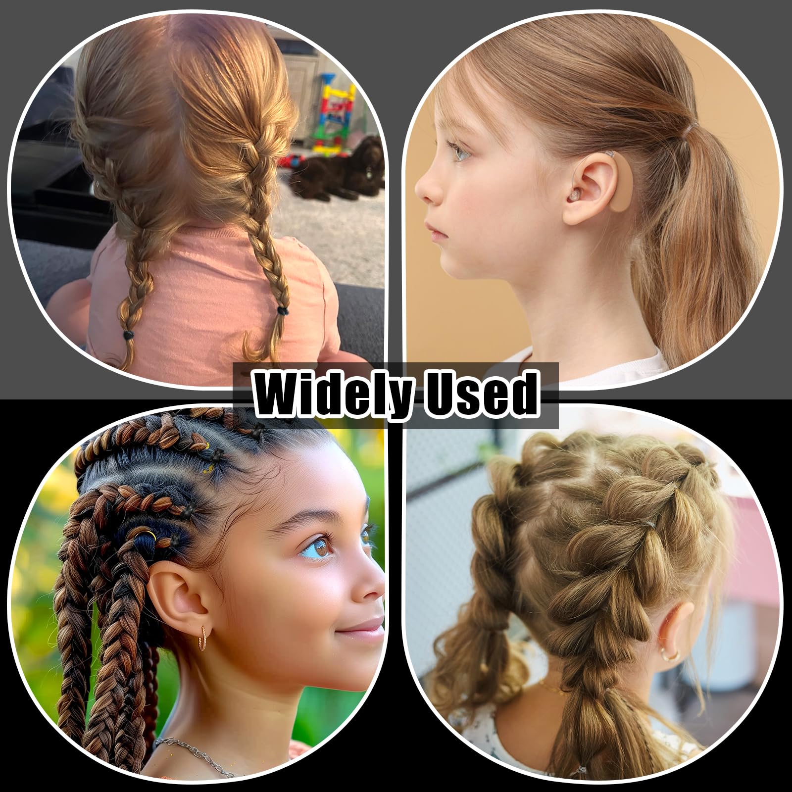 Auroray styling tools set large and small for comfortable braiding
