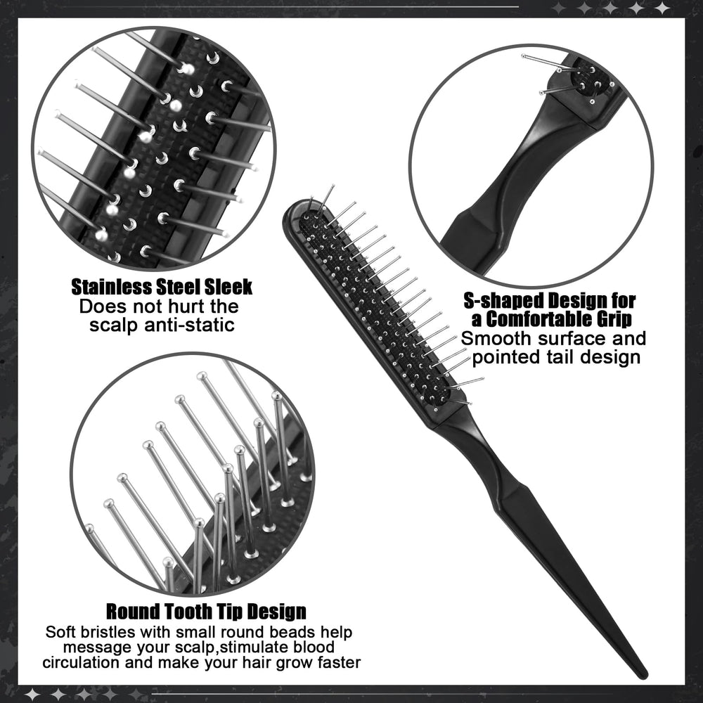 Auroray wide-tooth wig comb gentle on curly and straight hair