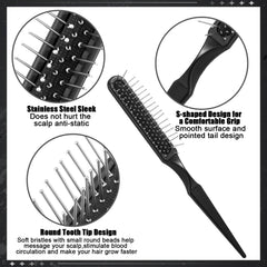 Auroray wide-tooth wig comb gentle on curly and straight hair