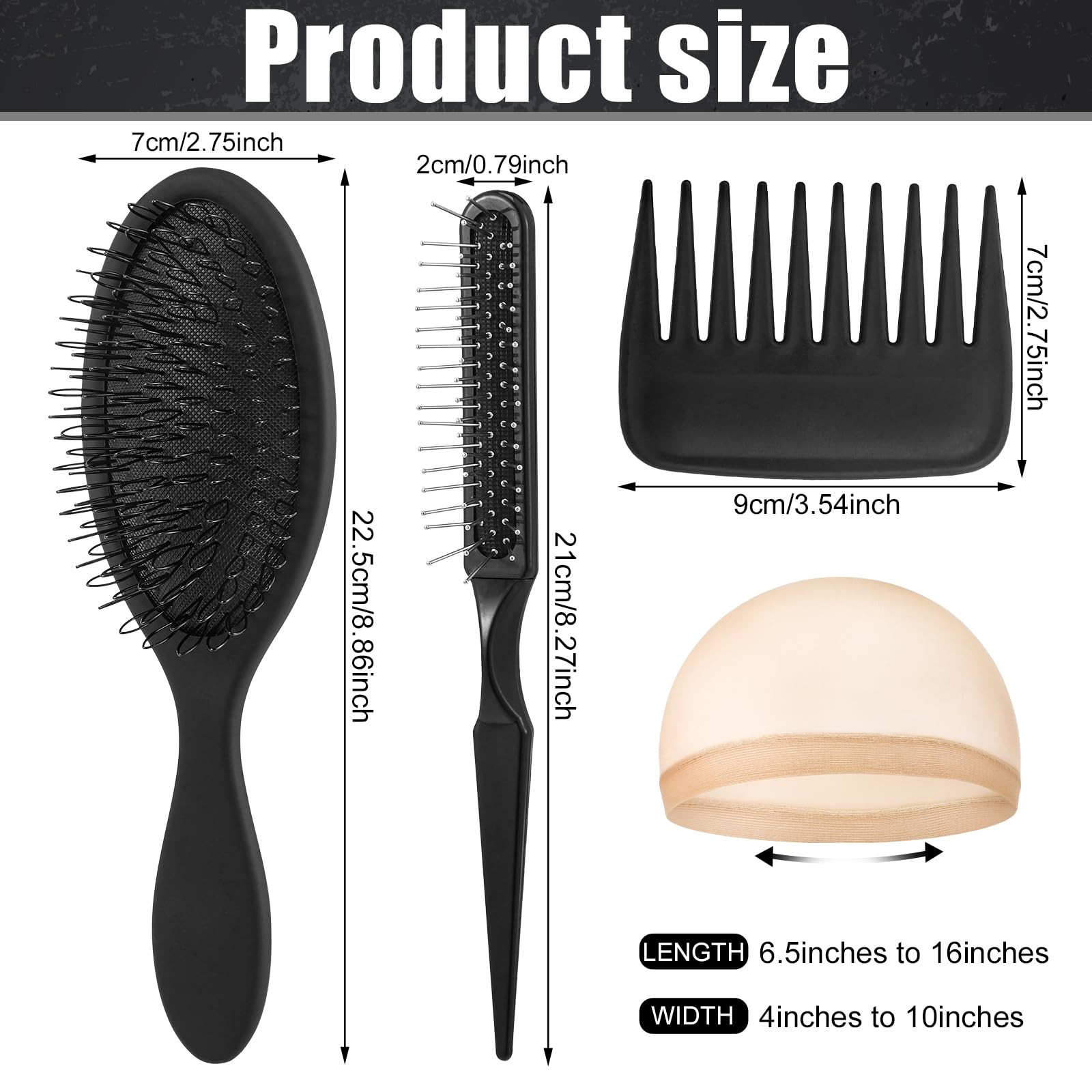 Auroray universal-size wig cap fits most head sizes