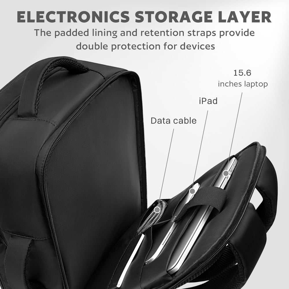 AUROTIER barber bag laptop compartment fits 15.6 inch devices for on site work.