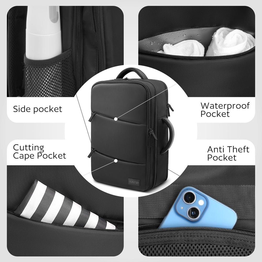 AUROTIER barber bag water resistant exterior for easy cleaning and care.