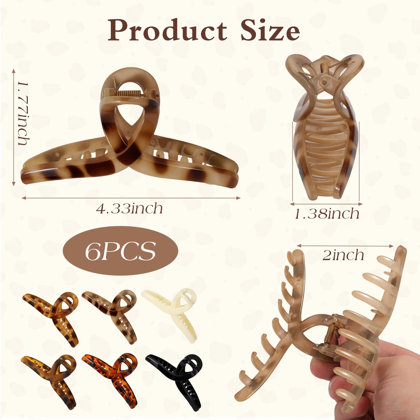 Auseibeely non-slip butterfly clip for thin hair delivering secure grip without heaviness