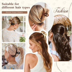 Auseibeely tortoise shell clip closeup highlights smooth edges and gentle grip